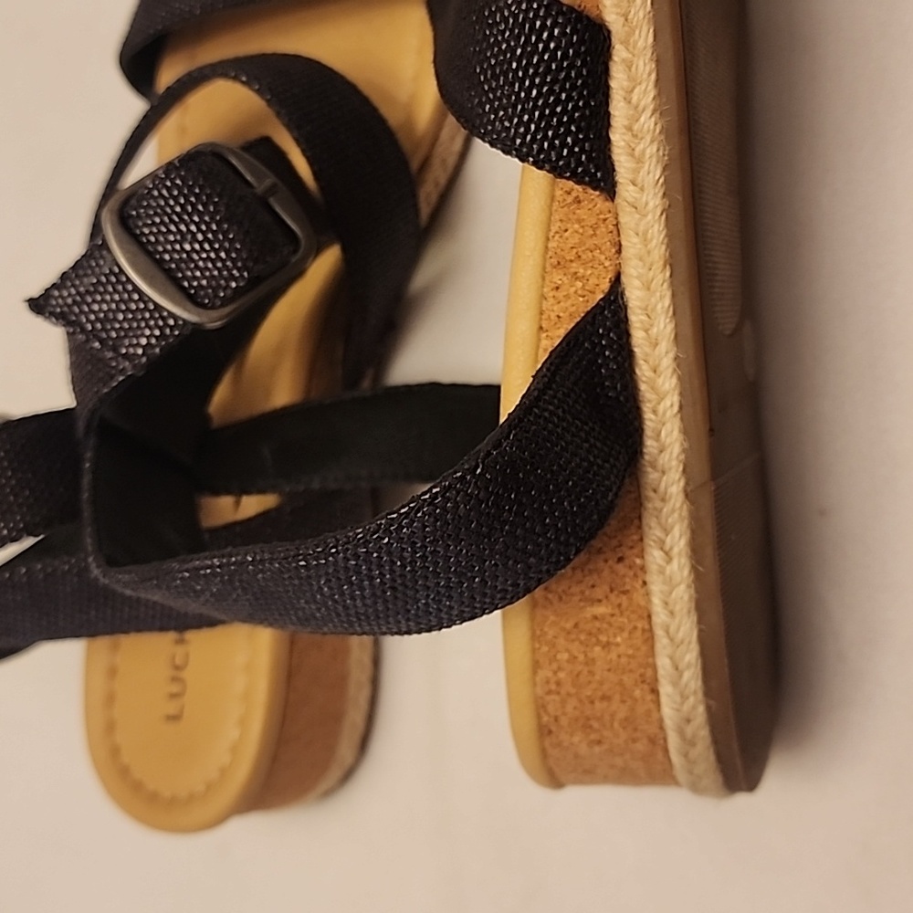 Lucky Brand Espadrilles Wedge Strappy Sandals Size 9 - Picture 8 of 8